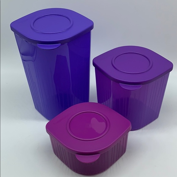 Tupperware Fresh N Cool Refrige Container Set of 3 - Picture 8 of 13